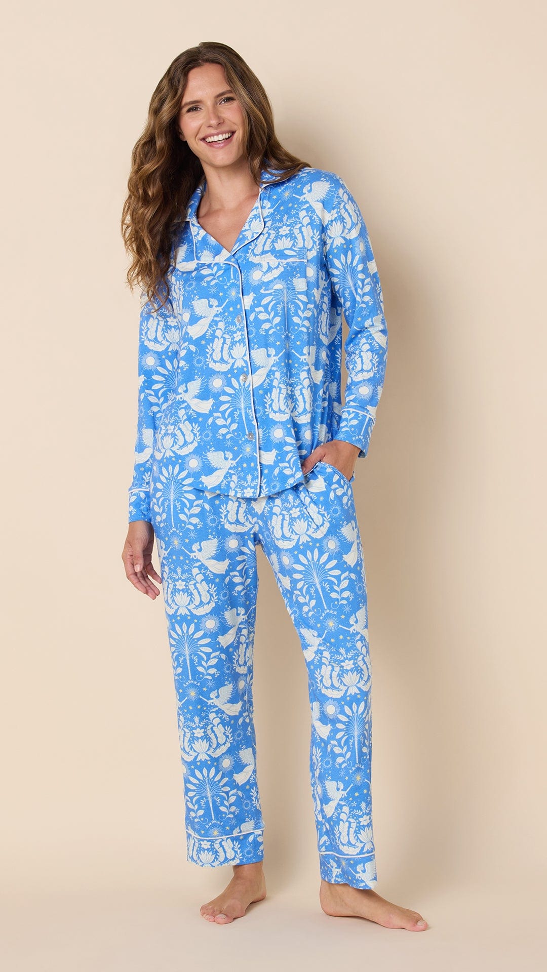 Angels Among Us Pima Knit Long-Sleeved Pajama