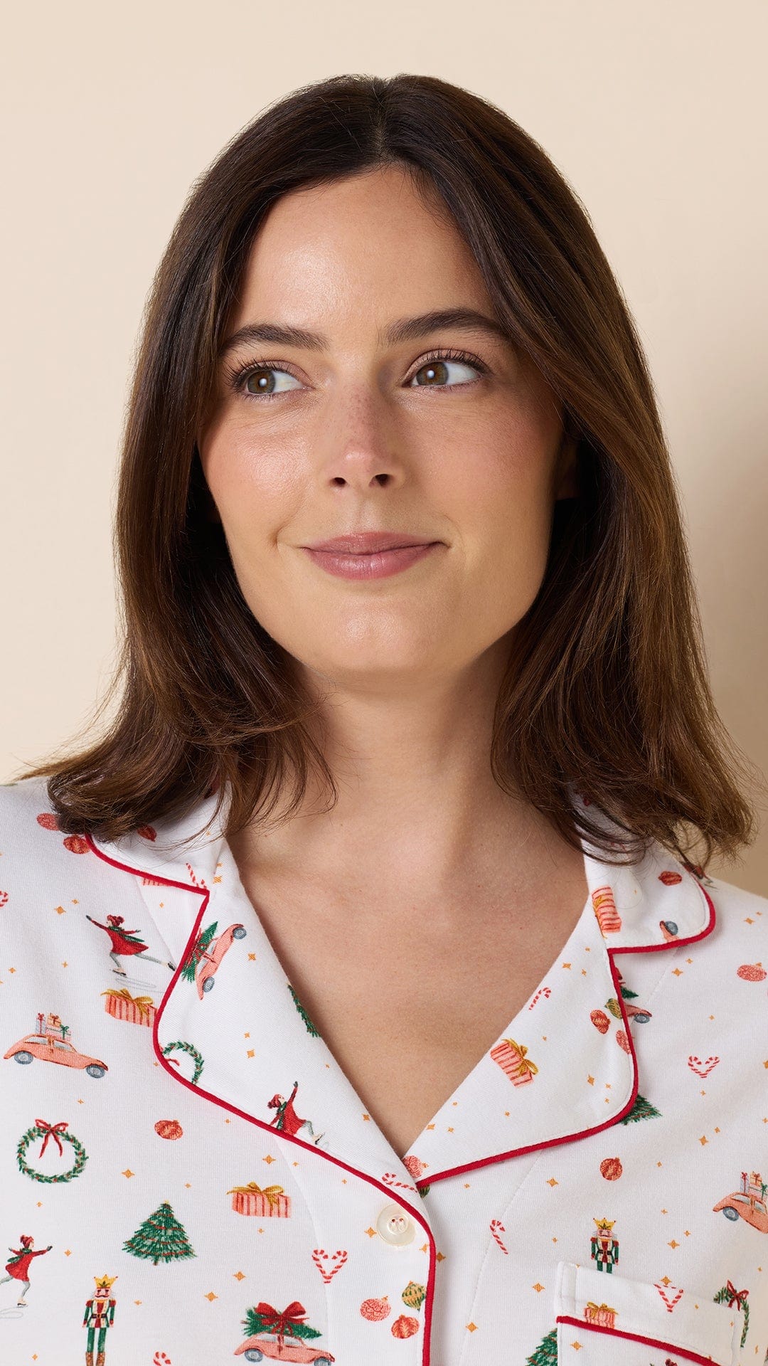 A Very Vintage Christmas Pima Knit Capri Set