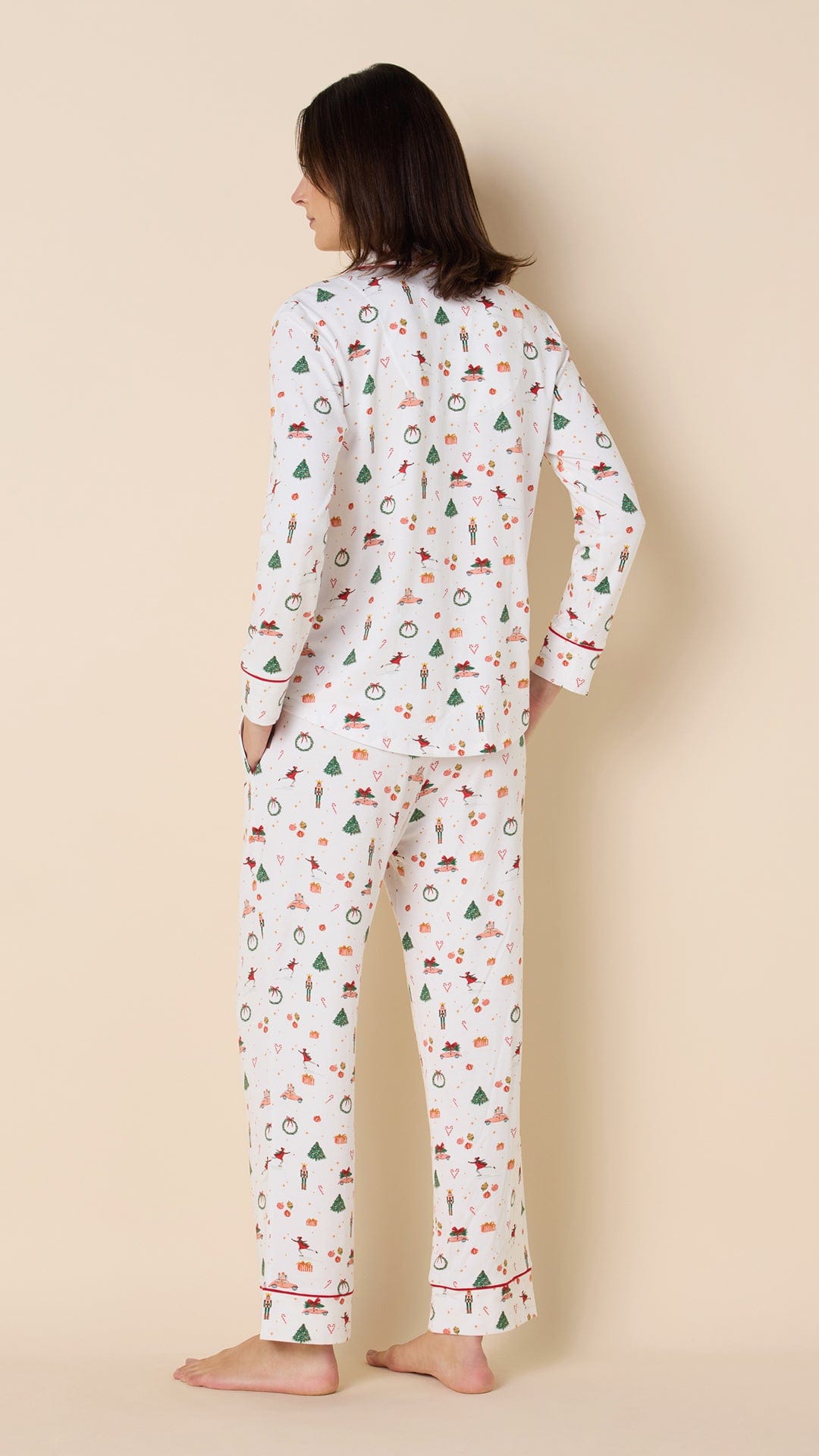 A Very Vintage Christmas Pima Knit Long-Sleeved Pajama